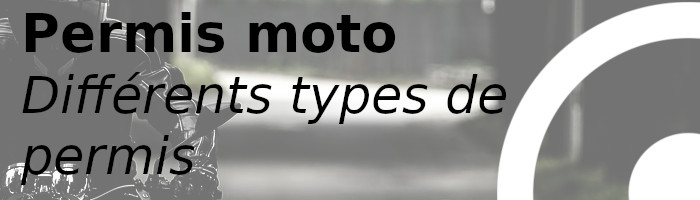 types permis moto