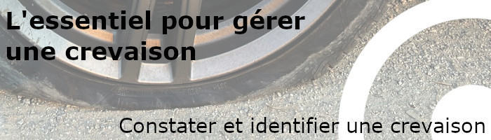 constater et identifier une crevaison de pneu