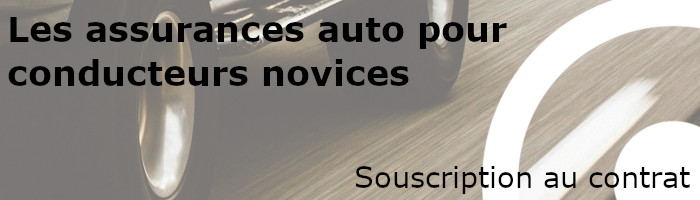 souscription à une assurance auto pour conducteur novice