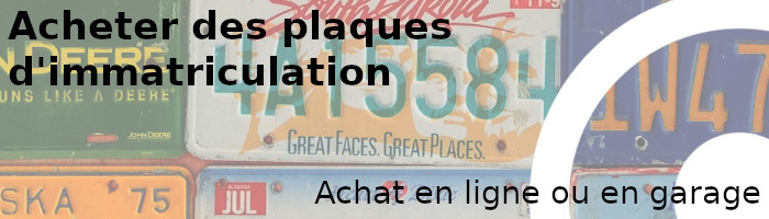 achat de plaques d'immatriculation en ligne ou en garage